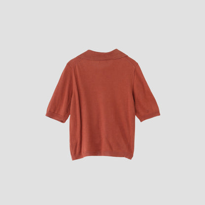 POLO COLLAR JUMPER KNIT