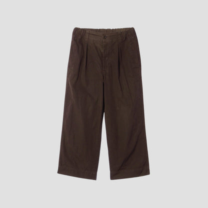 FINE COMPACT COTTON POPLIN TROUSERS