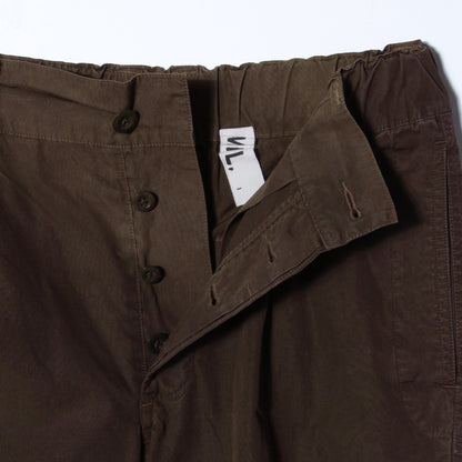 FINE COMPACT COTTON POPLIN TROUSERS