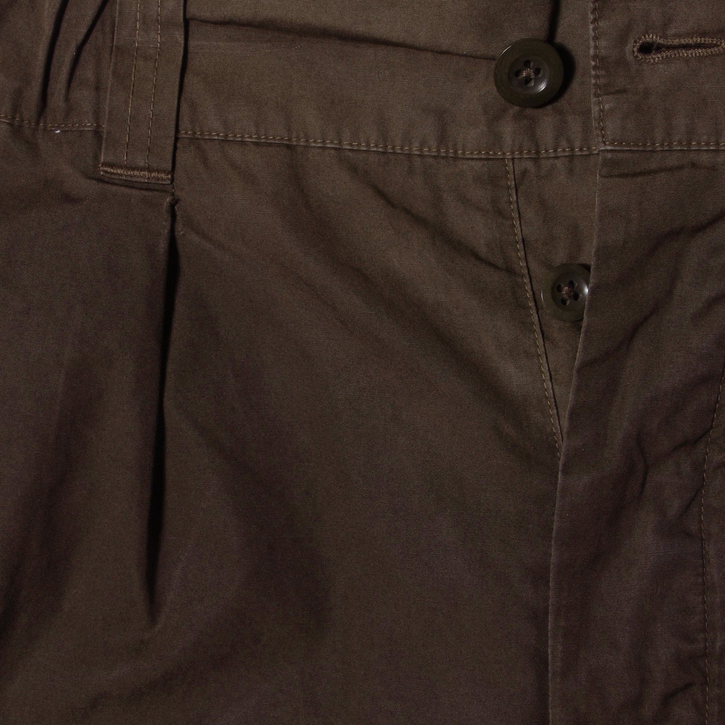 FINE COMPACT COTTON POPLIN TROUSERS