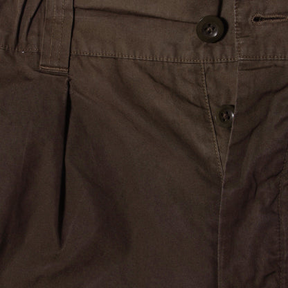 FINE COMPACT COTTON POPLIN TROUSERS