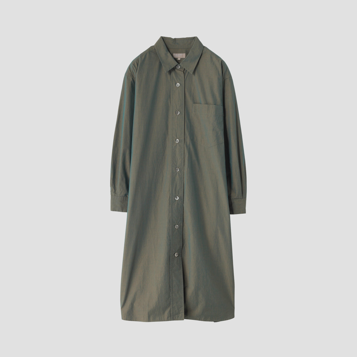 YARN DYED COTTON POPLIN DRESS