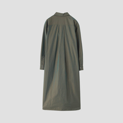 YARN DYED COTTON POPLIN DRESS
