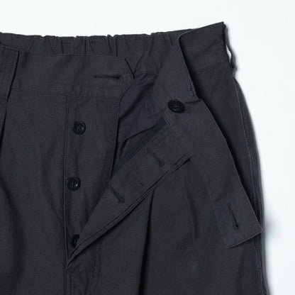 OVERDYE MELANGE COTTON LINEN TROUSERS