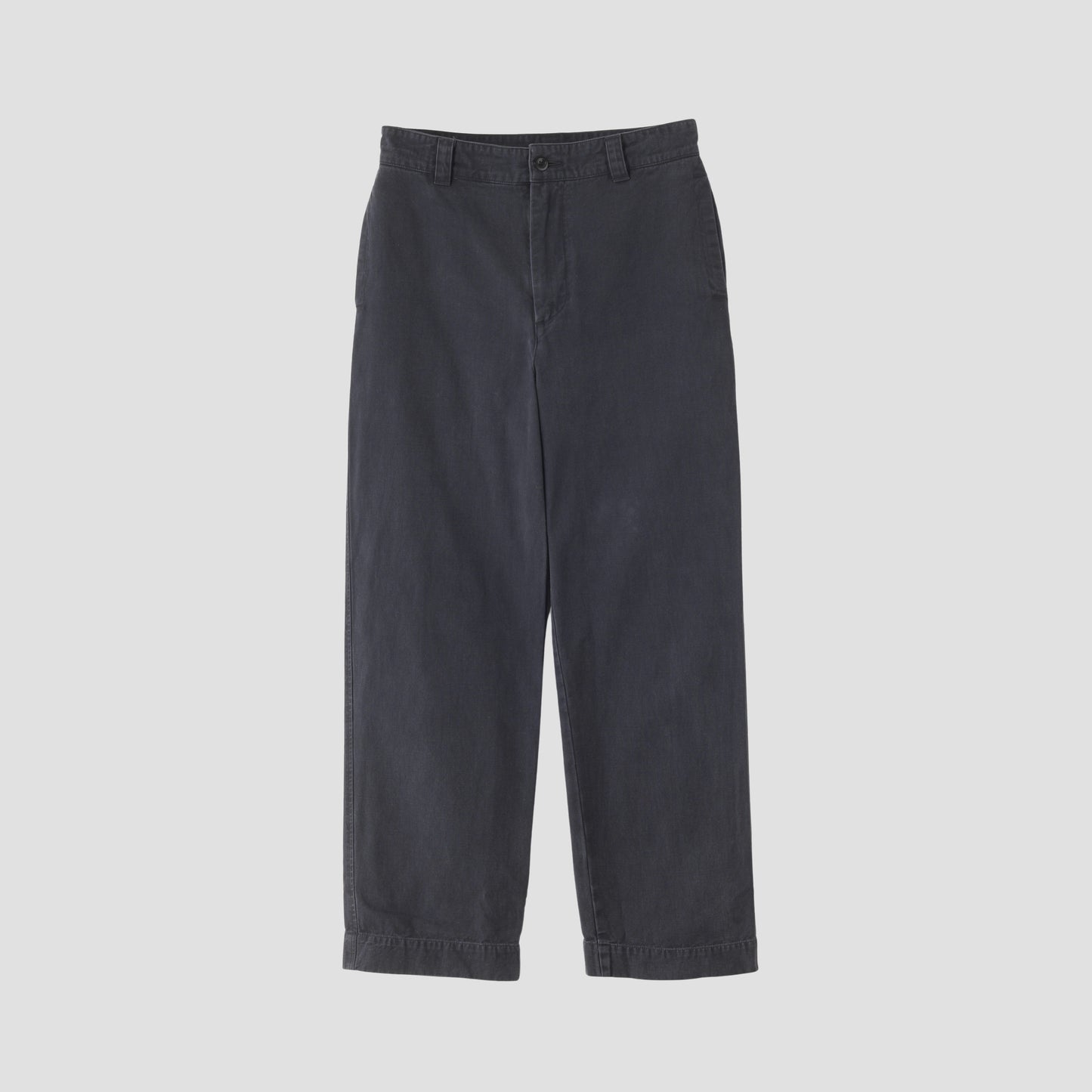 FADED COTTON TWILL TROUSERS