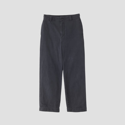 FADED COTTON TWILL TROUSERS