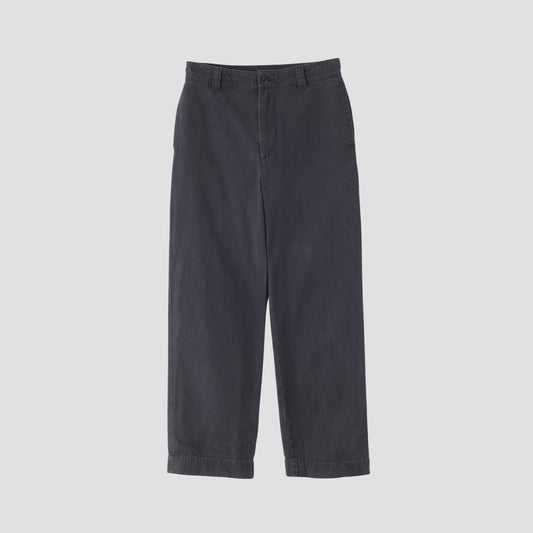 FADED COTTON TWILL TROUSERS