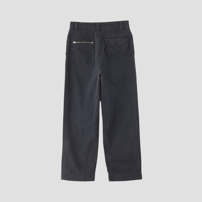 FADED COTTON TWILL TROUSERS