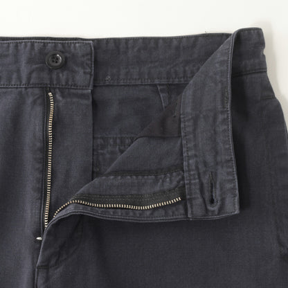 FADED COTTON TWILL TROUSERS