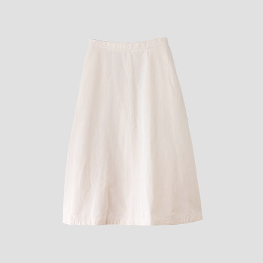 HIGH TWIST COTTON LINEN SKIRT
