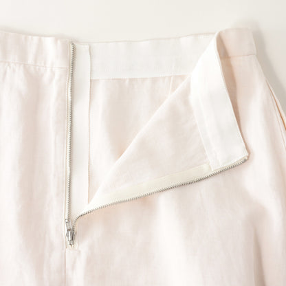HIGH TWIST COTTON LINEN SKIRT