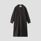 WOOL COTTON TWILL DRESS