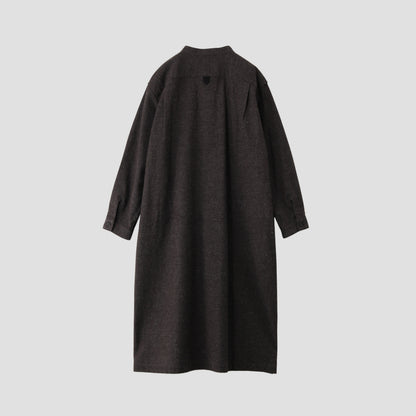 WOOL COTTON TWILL DRESS