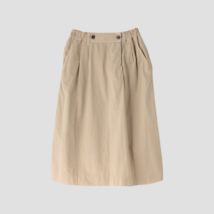 FINE COMPACT COTTON POPLIN SKIRT