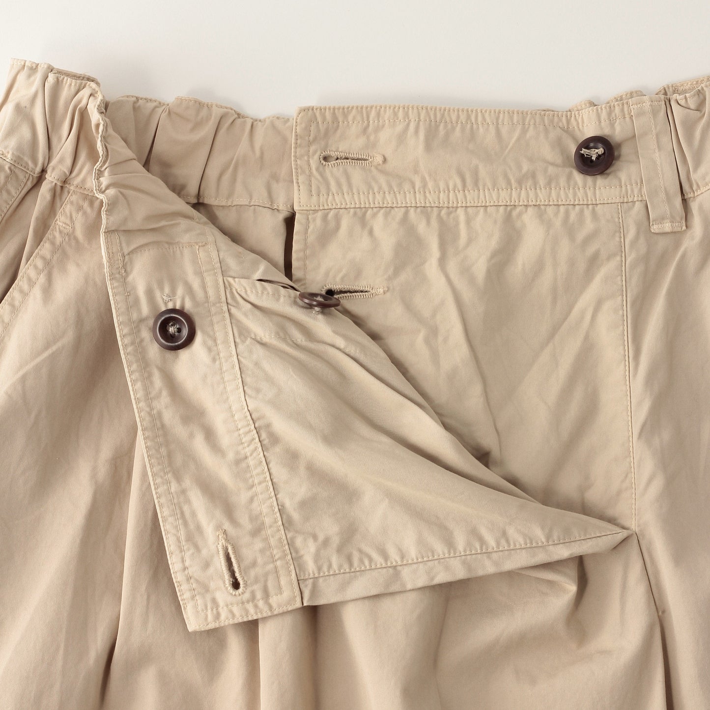 FINE COMPACT COTTON POPLIN SKIRT