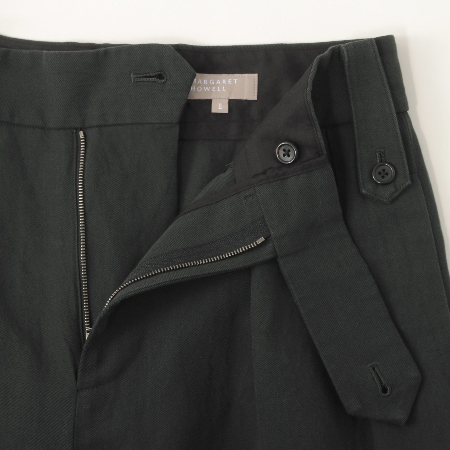 HIGH TWIST COTTON LINEN TROUSERS