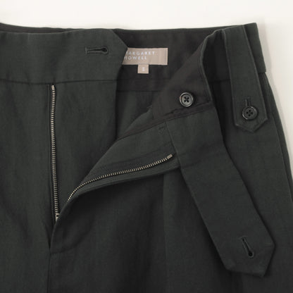 HIGH TWIST COTTON LINEN TROUSERS