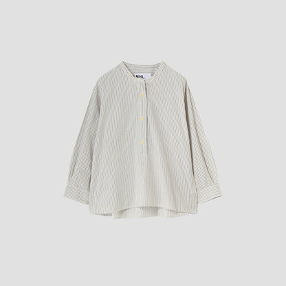 TRAM STRIPE COTTON SHIRT