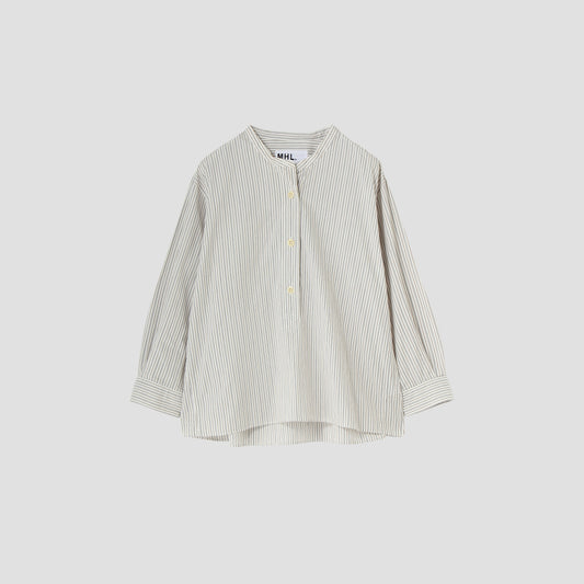 TRAM STRIPE COTTON SHIRT