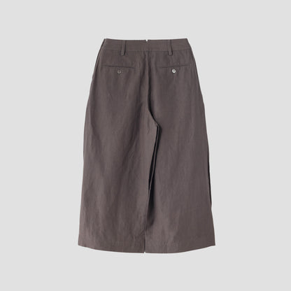 HIGH DENSE LINEN TROUSERS