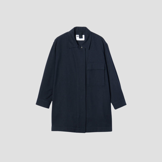 FELTED WOOL SHIRTING BLOUSON