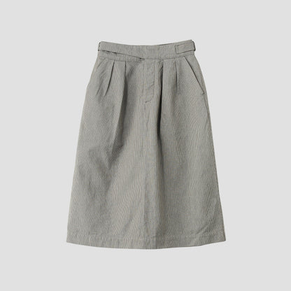 CHEF CHECK COTTON WOOL SKIRT