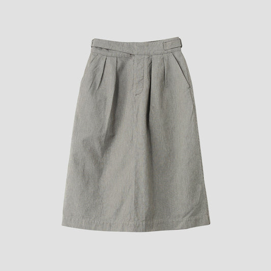 CHEF CHECK COTTON WOOL SKIRT