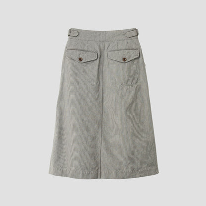 CHEF CHECK COTTON WOOL SKIRT