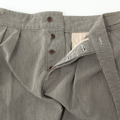 CHEF CHECK COTTON WOOL SKIRT