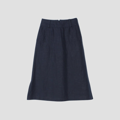 HIGH DENSE LINEN SKIRT