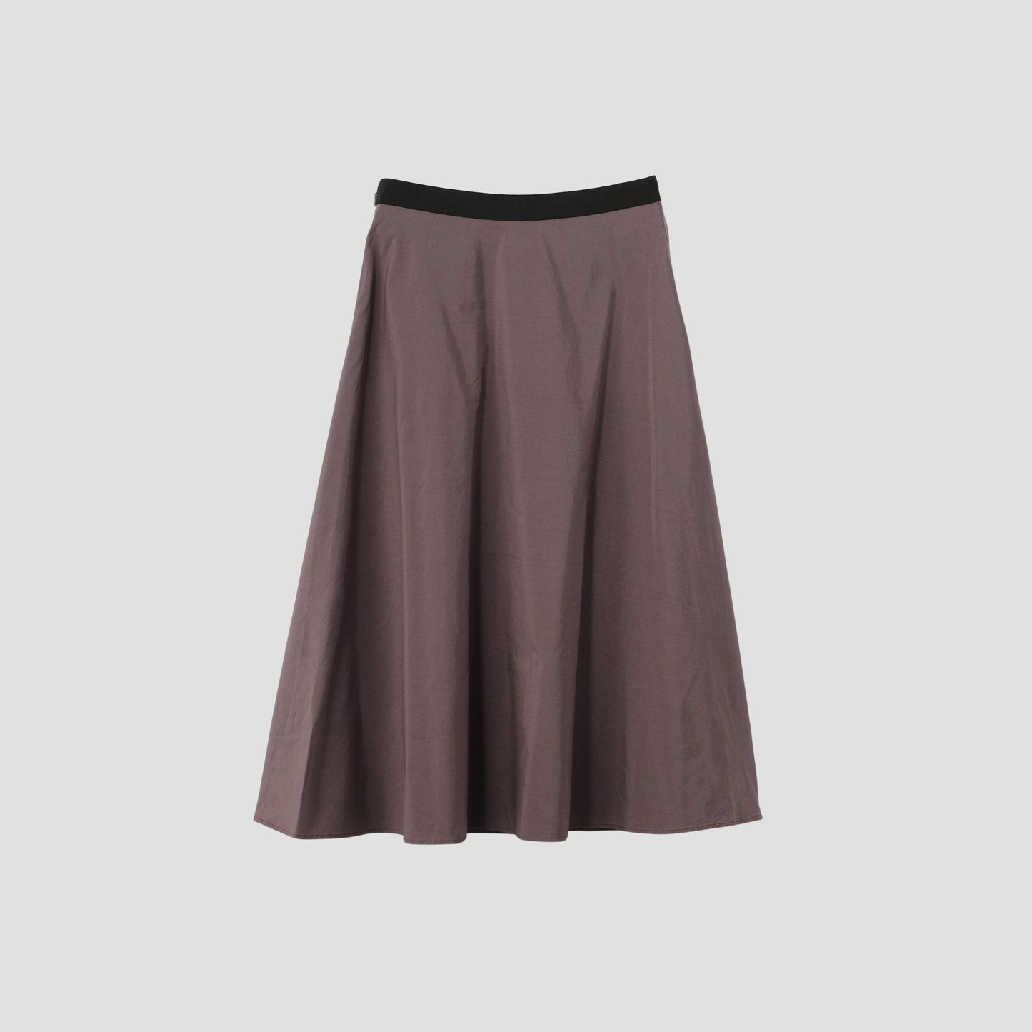 SILK COTTON POPLIN SKIRT