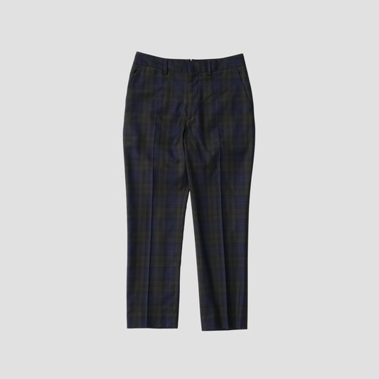 WOOL BLACKWATCH TROUSERS