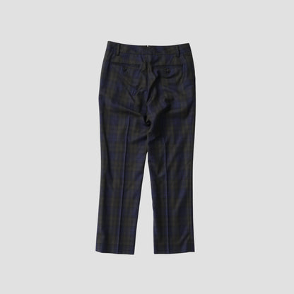 WOOL BLACKWATCH TROUSERS