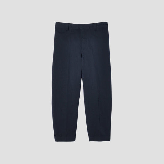 WOOL COTTON TWILL TROUSERS