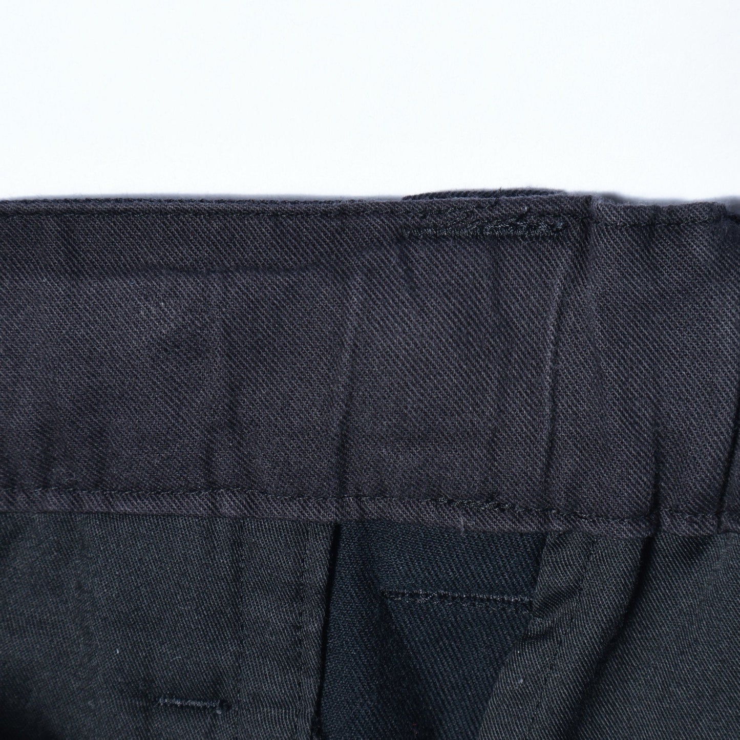WOOL COTTON TWILL TROUSERS