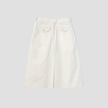 LIGHT COTTON LINEN TWILL SKIRT