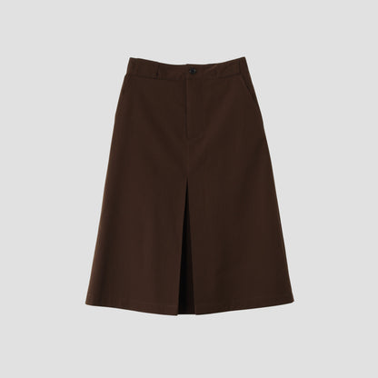 FINE WOOL TWILL SKIRT