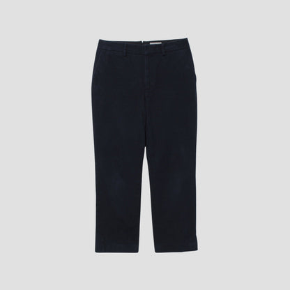 YARN DYE HEAVY COTTON TWILL TROUSERS