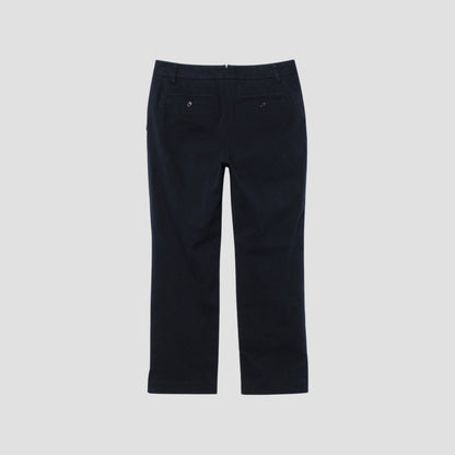 YARN DYE HEAVY COTTON TWILL TROUSERS