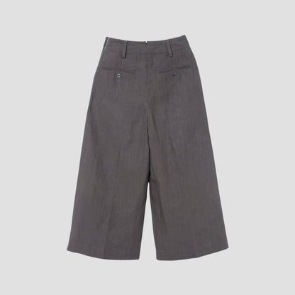 HIGH DENSE LINEN TROUSERS