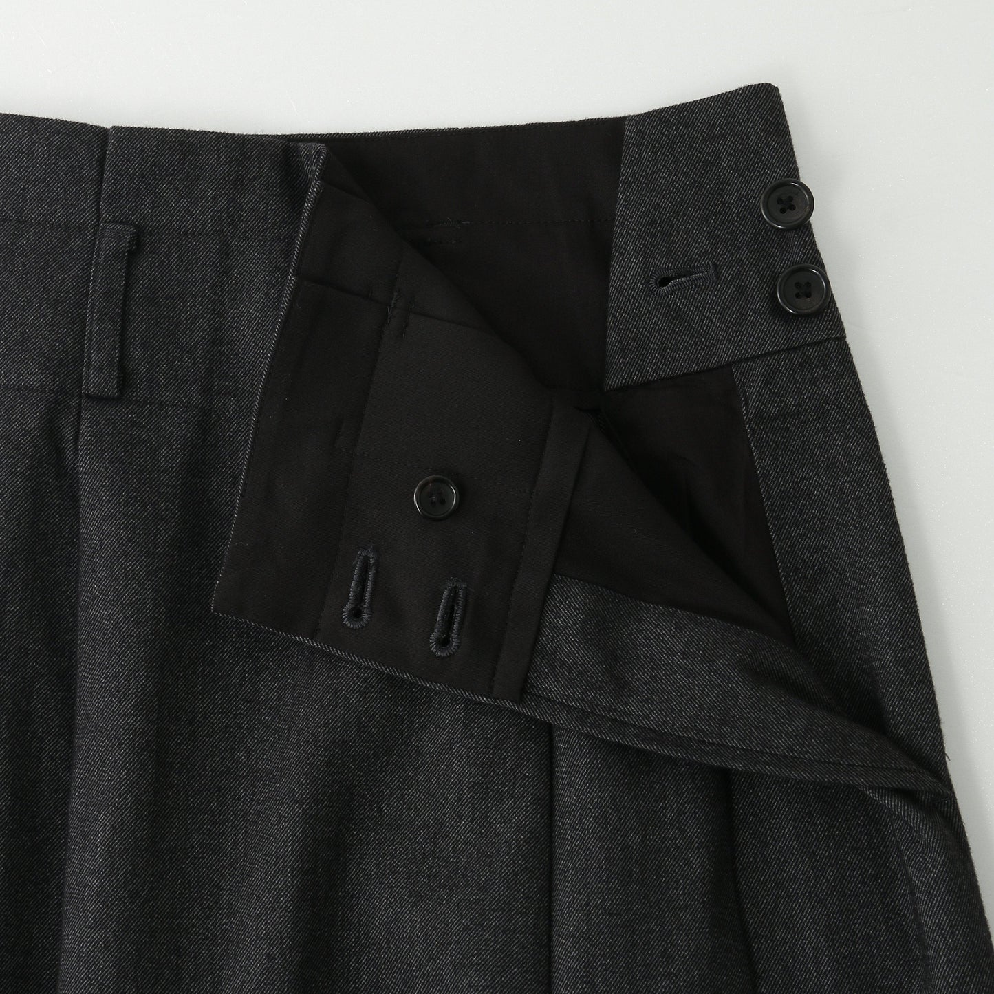 BRUSHED COTTON WOOL SKIRT