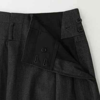 BRUSHED COTTON WOOL SKIRT