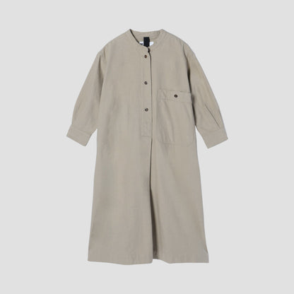 WORN COTTON WOOL TWILL DRESS