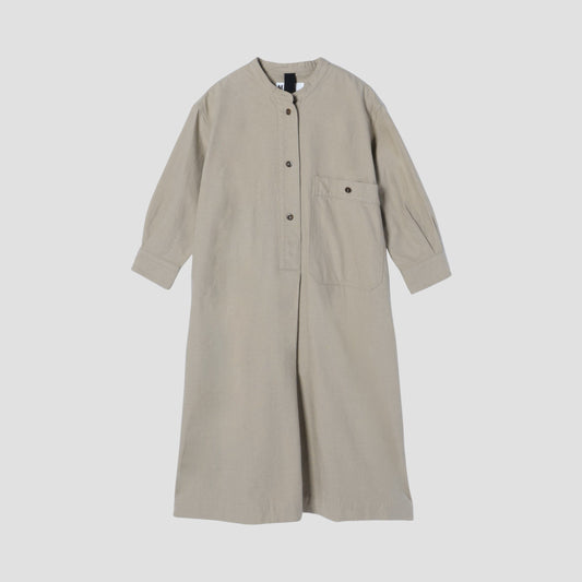 WORN COTTON WOOL TWILL DRESS