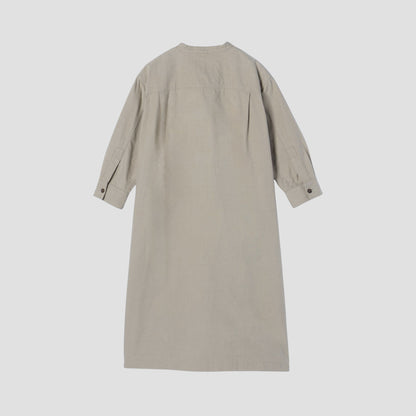 WORN COTTON WOOL TWILL DRESS