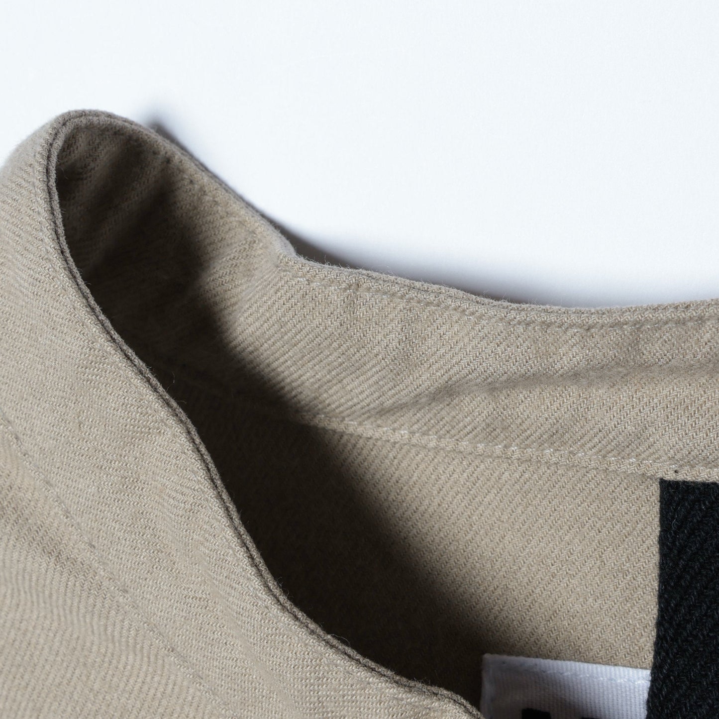WORN COTTON WOOL TWILL DRESS