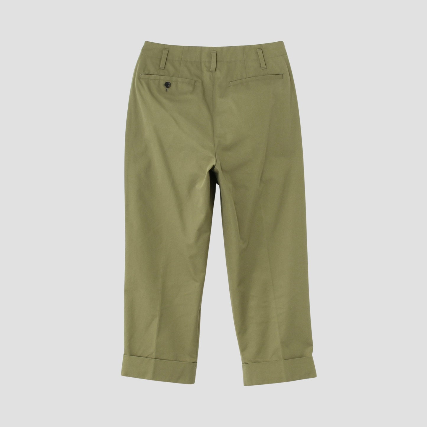 REFINED COTTON GABARDINE TROUSERS
