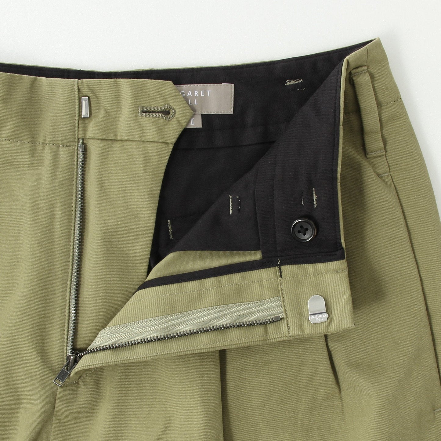 REFINED COTTON GABARDINE TROUSERS
