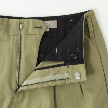 REFINED COTTON GABARDINE TROUSERS
