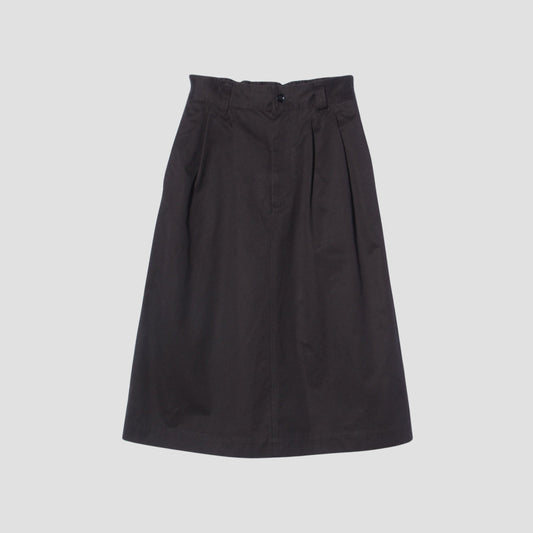 WASHED COMPACT COTTON SKIRT